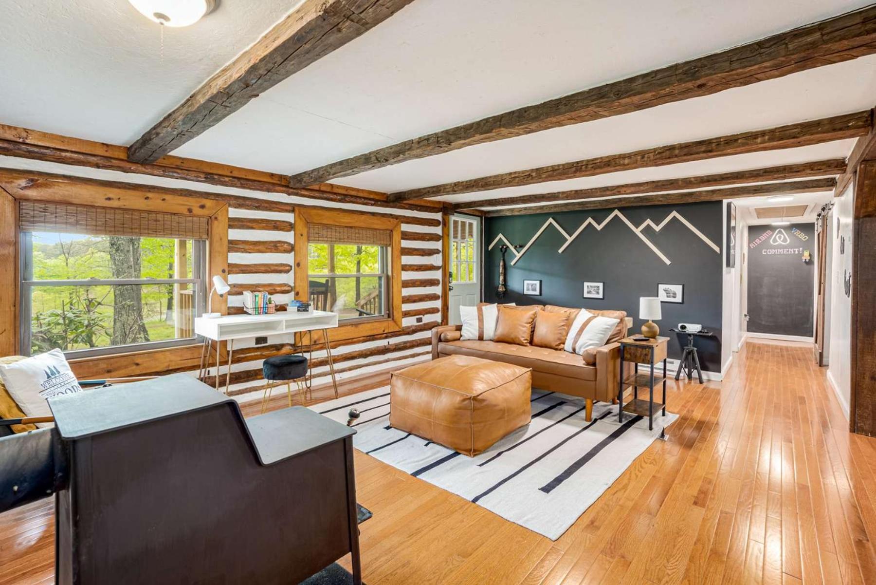 Modernized Log Cabin W Hot Tub Fire Pit & Views Berkeley Springs Εξωτερικό φωτογραφία